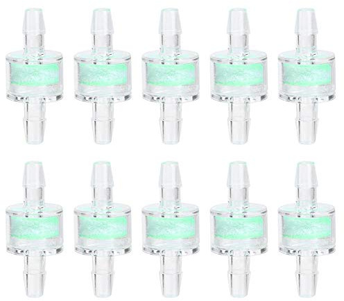 Zerodis 10PCS ABS Green Aquarium Wasserpumpe Silikonschlauch Filter Wasser Öl Luftfilter Fischtanks Schlauch Reinigung Filtration Sauerstoff Aquarium Fischteich Zubehör(8mm)