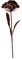 UNUS Gartendeko Gartenstecker aus Edelrost Metallblume 103 cm 3D Optik für Garten Balkon Terrasse