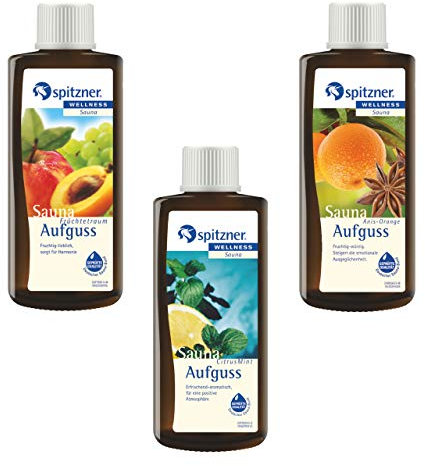 Spitzner Saunaaufguss Set Minzige Früchte (3 x 190ml)