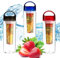Aspect 800ML Fruit Fuzer Infuser Water Bottle | Sports Juice Maker | Lemon Juice Make Bottle | Plastic Drinks Leak Proof Lid Infuser Water Bottle at Home, Travel, Gym | Assorted Colour
