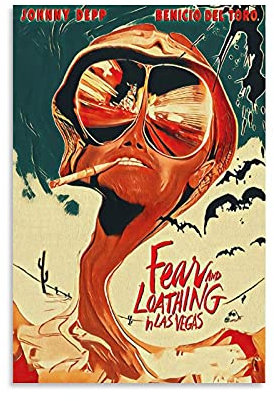 GNKIO Movie Fear and Loathing in Vegas Leinwand Kunst Poster und Wand Kunst Bild Druck Moderne Familie Schlafzimmer Dekor Poster 12x18inch(30x45cm)