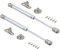 Vérins à gaz 200 N, 2 charnières de porte d'armoire, ressort à ressort, support de barre de maintien pour placard de cuisine, boîte de pression 100/200 N (200 N)