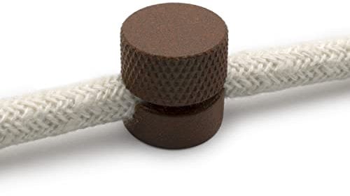 AMARCORDS - 10 Aluminium Deckenpins mit sichtbarer Kabelanpassung. Deckenbefestigung für Lampen und Aufhängungen. Farbe CORTEN