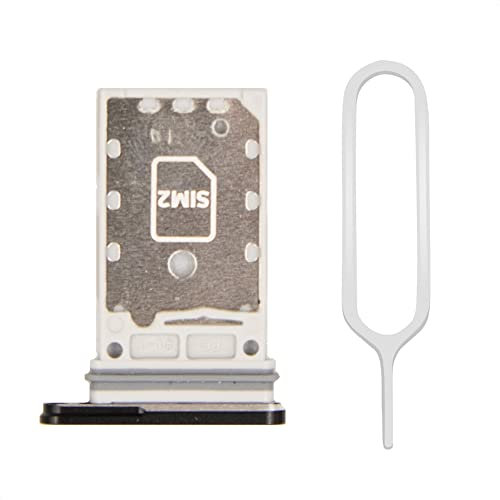 MMOBIEL Dual SIM Kartenhalter Kompatibel mit Samsung Galaxy S22 5G - 6.1 inch - 2022 - SIM Card Tray Schlitten - Inkl. Gummidichtung und SIM Pin - Schwarz