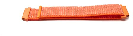 System-S Armband 20 mm aus Nylon für Huawei Watch Smartwatch in Orange
