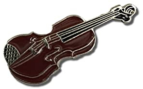 GBJUK Pin's en émail pour violon avec fermoir papillon, Métal