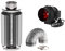 Abluft Set Grow Klima regelbare Lüftung, Aktivkohlefilter, Aluschlauch und Schlauchklemmen Ventilator 320 580 1200 m³/h (320m³/h)