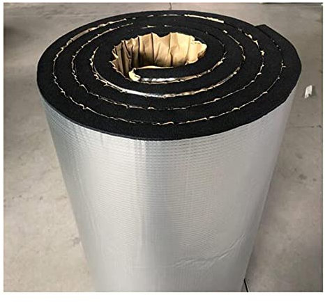 SHUITUKOUU Plancha Alfombrilla Aislante Autoadhesiva,Algodón De Aislamiento De Papel De Aluminio, Algodón De Aislamiento Anticongelante,10mm Thick,5m2
