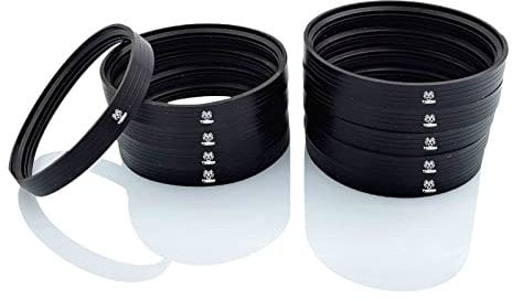 TYGERIX® 10x Junta de Silicona 80 mm para Estufas de Pellet | Sellos de Triple Labio Certificados | Perfecta Adherencia y Estanqueidad | Excepcional Resistencia al Calor