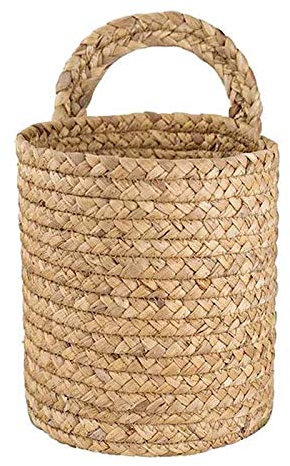 Energetic Cesta de Mimbre para Colgar en la Pared Plantador Maceta de de Cuerda Colgante para Interiores y Exteriores Decoración de Cesta, Cesta de Maceta Colgante S