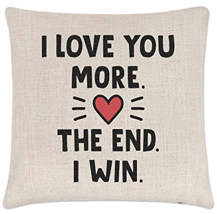 Gift Base I Love You More The End I Win Kissenbezug