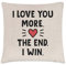 Gift Base I Love You More The End I Win Kissenbezug