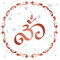 Starry OM Schablone, 35,56 x 35,56 cm (L) - AUM Indian Mantra Sanskrit Hindu-Spirituelle Schablonen zum Malen Vorlage