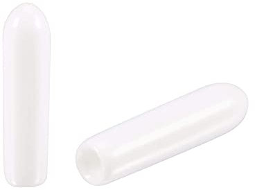TA-VIGOR Gummi-Endkappen, 2 mm Innendurchmesser, rund, flexibel, Gewinde-Schutz, weiße Vinyl-Bolzenabdeckungen, Gummiabdeckungen für Schrauben, Rohre, Kabel, Drähte usw