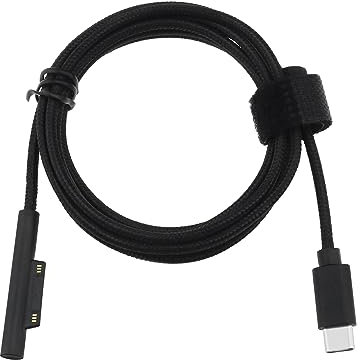 YINETTECH USB-C Ladekabel Kompatibel mit Surface, 1,5 Meter, Geflochtene Ladekabel Kompatibel mit Microsoft Surface Pro 3/4/5/6 / Surface Go/Surface Laptop/Surface Laptop 2