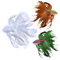 Voyyphixa Epoxidharz Formen Fische 3D Tiere Silikonform Gießformen Silikonformen Epoxidharz Rotfeuerfisch Fighting Fish Resin Mold Harz Gießen Formen für Dekoration DIY Handwerk Wanddekoration