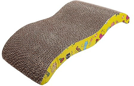 Amosfun Wellpapier -Spielzeug Katzenhöhle Teppichwischer Haustier Spielzeug Laptop Mit Katzenkratzern Kätzchen Kratz Lounge Katzenkratzbrett Aus Wellpappe Kratzspielzeug Für Katzen