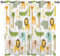 ANHOPE Safari Tier Löwe Elefant Blickdichte Gardinen mit Ösen Thermo Vorhänge Kinder Jungen Mädchen Vorhang Blackout Curtain Wohnzimmer Schlafzimmer Verdunklungsvorhänge 2er Set H 138 x B 117 cm
