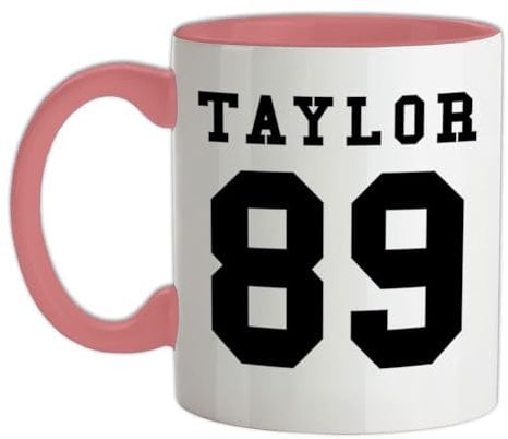 Taylor 89-11oz - Ceramic Two-Tone Mug for Coffee/Tea - BabyPink/White - One Size