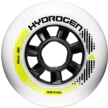 Rollerblade Unisex – Erwachsene HYDROGEN 84/85A (8PCS) Rollen, Weiss, 84mm/85A