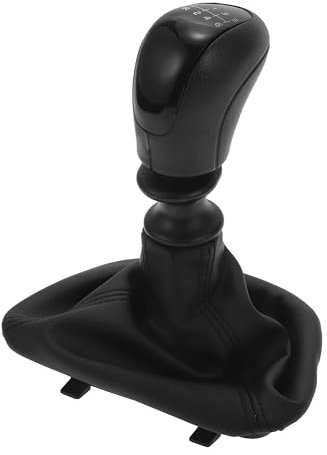 VekAuto 1 Juego De Pomo De Cambio Manual De 6 Velocidades Con Funda Compatible Para Sprinter Ii 906 2006-2013, Duradero Plástico Cuero Sintético Negro Palanca De Cambios