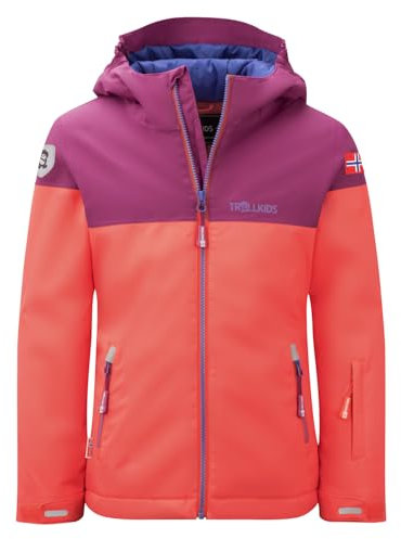 Trollkids Girls Hallingdal Jacket 116, red
