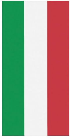 Cmagnifico Strandtuch, Italien-Flagge, Badetuch, Pool-Handtuch, ideal für Fitnessstudio, Schwimmen, 80 x 160 cm