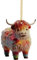 Weihnachtsbaum-Hänger, personalisiert, Schweine, Acryl, Weihnachtsdekoration, Weihnachtsdekoration, Ornament, kleine Weihnachtsdekoration, Weihnachtsdekoration, hängende Baumschmuck, Anhänger,