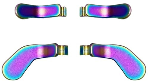 4Pcs Elite Controller Paddles for Xbox One Elite Series 2 Controller, Elite Controller Paddles, Elite Series 2 Paddles Replacement for Xbox One Elite/Elite Series 2/Elite 2 Core Controller (Rainbow)