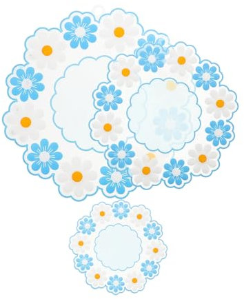 Zerodeko 3pezzi Presina in Silicone Riutilizzabile Per Piatti Caldi Sottopentola Antiscivolo Da Cucina Per Uso Protezione Per Piano Di