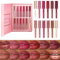 12PCS Lipgloss Set, Glänzendes & mattes Lip Glow Oil, Langanhaltende Lip Glaze für Frauen & Mädchen, Nicht-klebriges Lippen-Makeup-Set mit feuchtigkeitsspendender Formel Geschenk-Set