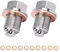 2 Pezzi Tappo di Scarico Dell'olio Magnetico, Tappo Coppa Olio Motore M14x1.5 con 10 Rondelle Rame Schiacciamento per Auto, Moto e Barche, Dado di Scarico Olio Acciaio Inossidabile, Protezione Motore