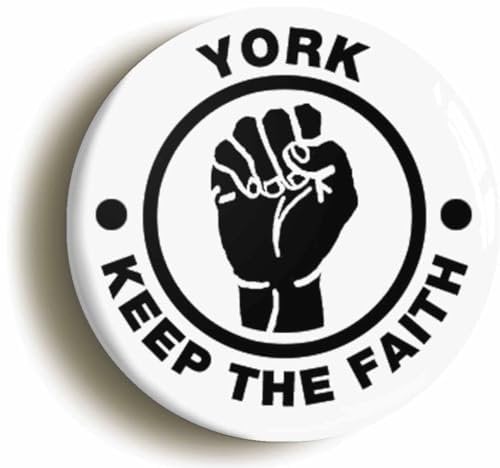York Keep The Faith Fridge Magnet (Circular 2inch / 50mm Diameter)