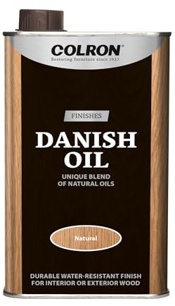 Colron Danish Oil Natural Finish 500ml – Deep Penetrating Wood Treatment for Furniture, Doors, Worktops & Interior/Exterior Timber