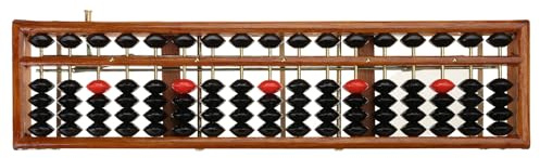 Boulier Standard Soroban En Bois À 17 Chiffres Calculatrice Chinoise Comptage Des Mathématiques Cahier D'exercices Soroban