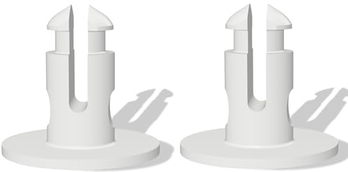Mailbox Hinge Pin Replacement Set Compatible with Solar Group MB515, 2 Pack, ABS Resin, Black and White (White)