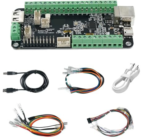 RP2040 Fight Stick Controller Board V5.6E USB Passthrough for Console Gaming Accessory Stick PCB Set