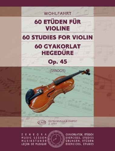 60 Etüden für Violine op. 45.