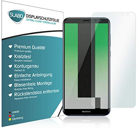 Slabo 4 x Displayschutzfolie für Huawei Mate 10 Lite Displayfolie Schutzfolie Folie Zubehör Crystal Clear KLAR