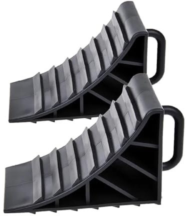 ProPlus Unterlegkeil Kunststoff mit Griff 16,5 cm schwarz 2 Stück