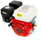 Benzinmotor Standmotor, 7.5 HP 4 Takt OHV Benzinmotor 5.1 KW 3600 U/min Standmotor Kartmotor Mit Ölalarm (Weiß Rot) (Rot und Weiß)