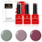 Bluesky Gel Nail Polish Set, Fall Essentials, Sage Scarf 80570, Field Fox 80594, Marsala KA4036, 3 x 5 ml, Green, Dark Pink (Requires Curing Under UV or LED Lamp)
