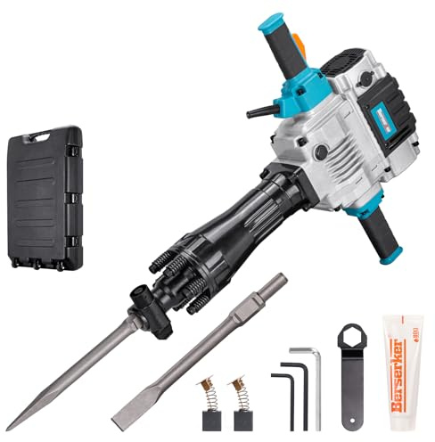 Berserker Breaker Hammer 1-1/8 Zoll SDS-Hex 20 Amp Vibrationskontrolle Starke Leistung 1650 BPM 85 Joule Schlagenergie, 27,2 kg 125 K
