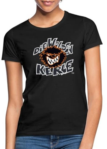 Spreadshirt Die Wilden Kerle Logo Wild Frauen T-Shirt, M, Schwarz
