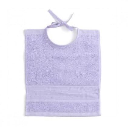 Rico Design Lätzchen 30x34 cm - Farbe: hell lila - mit Aidafeld zum Besticken