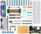 Rk Education Deluxe Electronics Component Breadboard Kit Compatible with Arduino UNO R3 MEGA 2560, BBC Micro:bit & Raspberry Pi with MB102 PSU (Kit D with MB102 PSU)