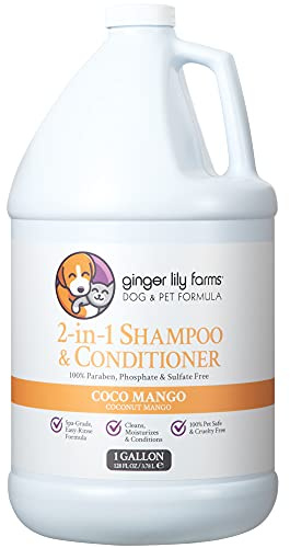 Ginger Lily Farms 1 gal Formula 2-in-1 Shampoo & Conditioner, Coco Mango