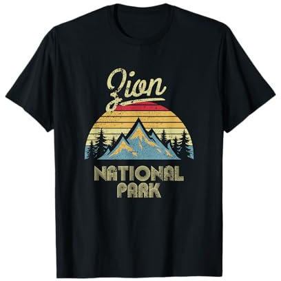 Vintage Retro Zion National Park T-Shirt T-Shirt