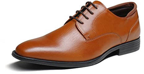 Bruno Marc Herren Anzugschuhe Derby Schnürschuhe Business Schuhe Formale Moderne Klassische,Size 47,Braun 1