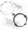 LUOKIFUR Herz Magnetisches Paar Passendes Armband Yin Yang Verstellbares Kordelarmband für Valentinstagsgeschenke für Freundin, Freund, beste Freunde (black-White)
